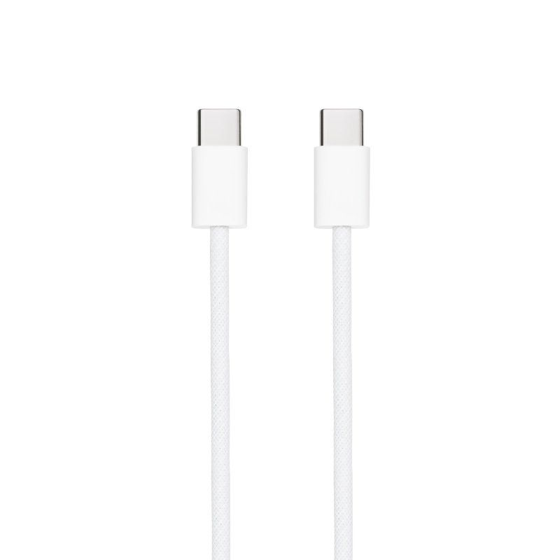 Cable USB 2.0 Tipo-C Nanocable 10.01.6001-CO/ USB Tipo-C Macho - USB Tipo-C Macho/ Hasta 60W/ 480Mbps/ 1m/ Blanco