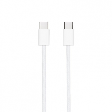 Cable USB 2.0 Tipo-C Nanocable 10.01.6001-CO/ USB Tipo-C Macho - USB Tipo-C Macho/ Hasta 60W/ 480Mbps/ 1m/ Blanco