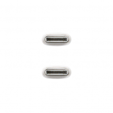 Cable USB 2.0 Tipo-C Nanocable 10.01.6001-CO/ USB Tipo-C Macho - USB Tipo-C Macho/ Hasta 60W/ 480Mbps/ 1m/ Blanco