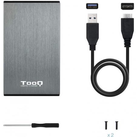 Caja Externa para Disco Duro de 2.5' TooQ TQE-2527G/ USB 3.1 - Imagen 4