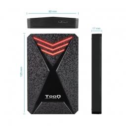 Caja Externa Gaming para Disco Duro de 2.5' TooQ TQE-2550RGB/ USB 3.1/ Sin tornillos - Imagen 1