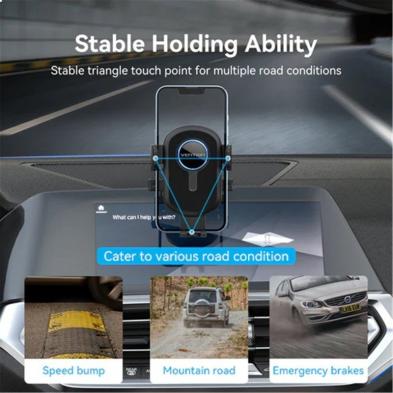 Soporte de Smartphone para Coche Vention KSCB0/ Negro