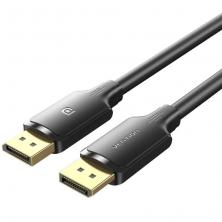 Cable DisplayPort 1.2 4K Vention HAKBJ/ DisplayPort Macho - DisplayPort Macho/ 5m/ Negro