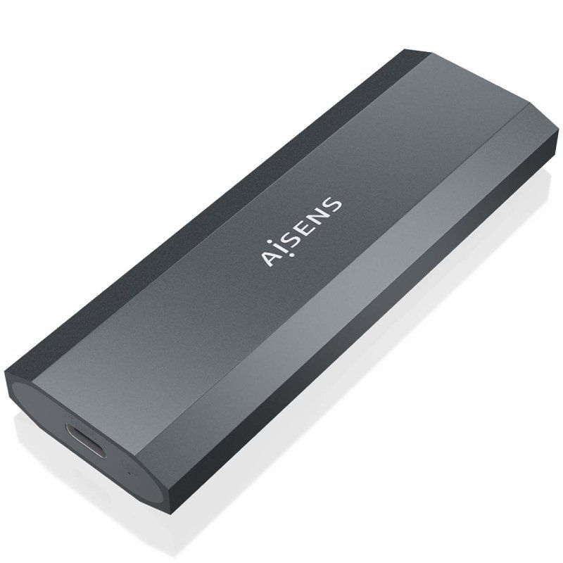 Caja Externa para Disco SSD M.2 NGFF Aisens ASM2-029GR/ USB 3.2/ Sin tornillos