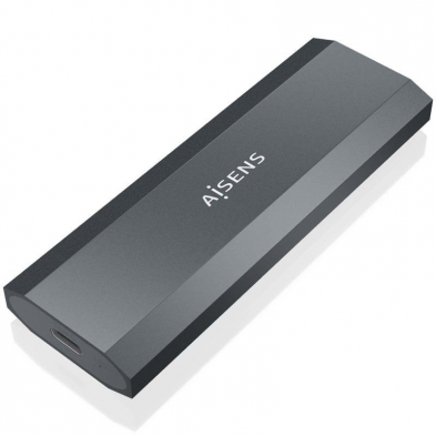 Caja Externa para Disco SSD M.2 NGFF Aisens ASM2-029GR/ USB 3.2/ Sin tornillos