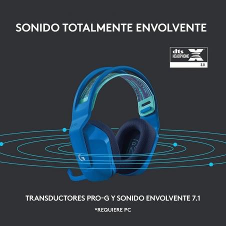 Auriculares Gaming con Micrófono Inalámbricos Logitech G733/ USB/ Radiofrecuencia/ Azul - Imagen 2