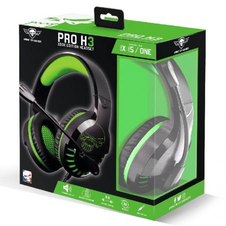 Auriculares Gaming con Micrófono Spirit of Gamer PRO-H3 Xbox Edition/ Jack 3.5/ Verdes - Imagen 3