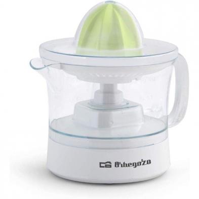EXPRIMIDOR ORBEGOZO EP 1510 - 25W - CAPACIDAD 0.5L - INCLUYE 2 CONOS - ROTACIÓN BIDIRECCIONAL - ACCESORIOS LAVABLES EN LAVAVAJIL