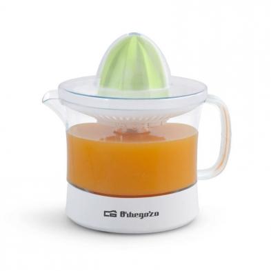 EXPRIMIDOR ORBEGOZO EP 1510 - 25W - CAPACIDAD 0.5L - INCLUYE 2 CONOS - ROTACIÓN BIDIRECCIONAL - ACCESORIOS LAVABLES EN LAVAVAJIL