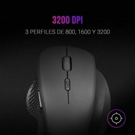 Ratón Gaming Inalámbrico Mars Gaming MMWERGO/ Hasta 3200 DPI - Imagen 3