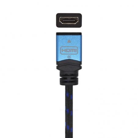 Cable Alargador HDMI Aisens A120-0452/ HDMI Macho - HDMI Hembra/ 1m/ Negro/ Azul - Imagen 2