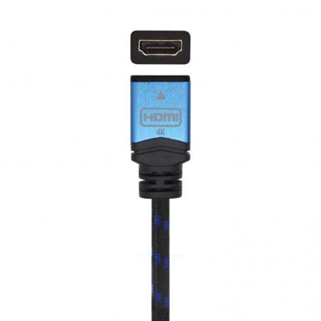 Cable Alargador HDMI Aisens A120-0453/ HDMI Macho - HDMI Hembra/ 2m/ Negro/ Azul - Imagen 2