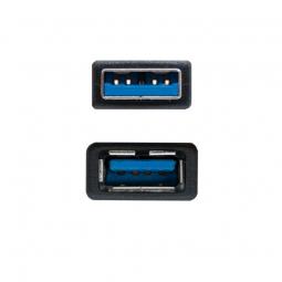 Cable Alargador USB 3.0 Nanocable 10.01.0902-BK/ USB Macho - USB Hembra/ 2m/ Negro - Imagen 3