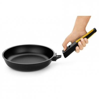 SARTÉN FAST CLICK BRA 481226 - Ø26CM - ESPESOR 5.5MM - ALUMINIO FUNDIDO INDEFORMABLE - TEFLÓN ANTIADHERENTE - MANGO DESMONTABLE