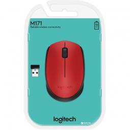 Ratón Inalámbrico Logitech M171/ Hasta 1000 DPI/ Rojo - Imagen 3