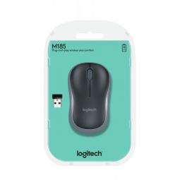 Ratón Inalámbrico Logitech M185/ Hasta 1000 DPI/ Gris - Imagen 4