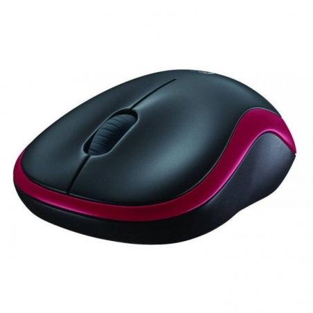 Ratón Inalámbrico Logitech M185/ Hasta 1000 DPI/ Rojo - Imagen 2