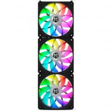 Pack 3 Ventiladores Nox Easy Link/ ARGB/ 12cm