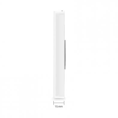 Punto de Acceso Inalámbrico TP-Link Omada EAP615-WALL/ WiFi 6/ PoE/ 1800Mbps/ 2.4GHz 5GHz/ Antenas de 4dBi/ WiFi 802.11 ax/ac/a/