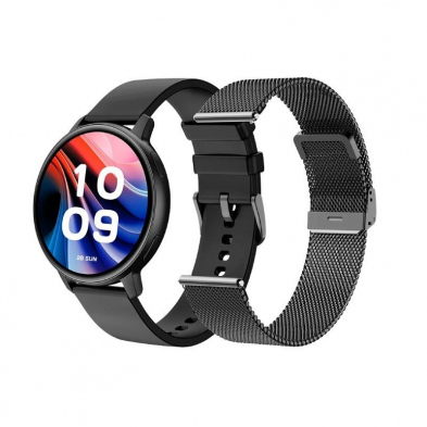 Smartwatch SPC Smartee Duo Classic 9652N/ Notificaciones/ Frecuencia Cardíaca/ GPS/ Negro/ Incluye Correa Extra