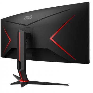Monitor Gaming Ultraparonámico Curvo AOC CU34G2XP/BK 34'/ WQHD/ 1ms/ 180Hz/ VA/ Negro