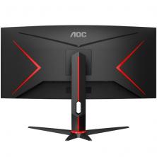 Monitor Gaming Ultraparonámico Curvo AOC CU34G2XP/BK 34'/ WQHD/ 1ms/ 180Hz/ VA/ Negro