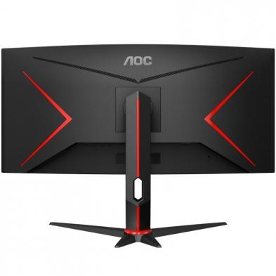 Monitor Gaming Ultraparonámico Curvo AOC CU34G2XP/BK 34'/ WQHD/ 1ms/ 180Hz/ VA/ Negro
