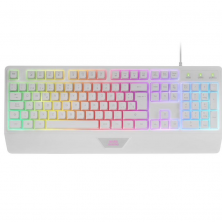 Pack Gaming Mars Gaming MCP124/ Teclado H-MECH  + Ratón Óptico + Alfombrilla/ Blanco