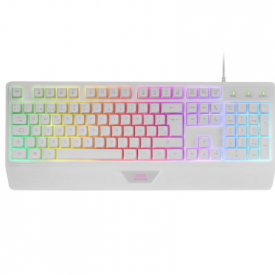 Pack Gaming Mars Gaming MCP124/ Teclado H-MECH  + Ratón Óptico + Alfombrilla/ Blanco
