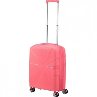 Maleta de Cabina American Tourister Starvibe Spinner 55cm/ 55x40x20cm/ 4 Ruedas/ Coral