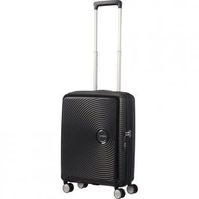 Maleta de Cabina American Tourister SoundBox Spinner 55cm/ 55x40x20cm/ 4 Ruedas/ Negro Bass