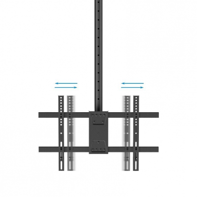 Soporte de Techo Giratorio/ Inclinable/ Nivelable TooQ LPCE1186TSLI-XL-B para TV de 43-86'/ hasta 60kg