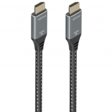 Cable HDMI 2.1 8K Aisens A150-0876/ HDMI Macho - HDMI Macho/ 5m/ Gris y Negro