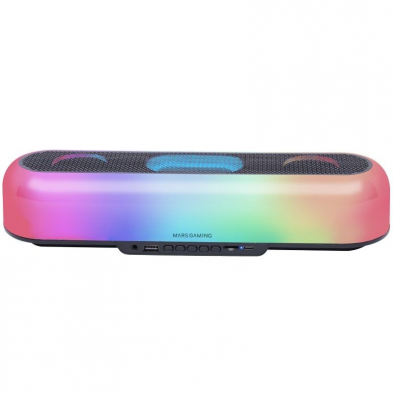 Barra de Sonido con Bluetooth Mars Gaming MSB-ORB/ 20W/ 2.0/ Negra