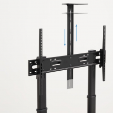 Soporte de Suelo Inclinable con Ruedas TooQ Narnia FS20500M-B para TV de 60-100'/ hasta 100kg