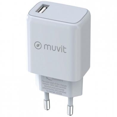 Cargador de Pared Muvit For Change MCACC0002/ 1xUSB/ 15W