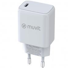 Cargador de Pared Muvit For Change MCACC0014/ 1xUSB Tipo-C/ 30W
