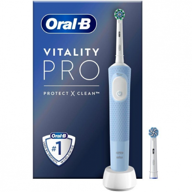 Cepillo Dental Braun Oral-B Vitality Pro/ Incluye 1 recambio/ Azul