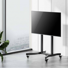 Soporte de Suelo Motorizado con Ruedas Aisens FTF100E-271 para TV de 55-100'/ hasta 120kg