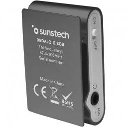Reproductor MP3 Sunstech Dedalo III/ 8GB/ Radio FM/ Gris - Imagen 1