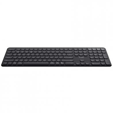 Teclado Compacto Inalámbrico por Bluetooth Trust Vaiya/ Negro