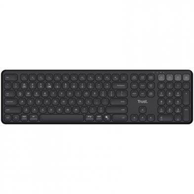 Teclado Compacto Inalámbrico por Bluetooth Trust Vaiya/ Negro
