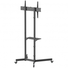 Soporte de Suelo Inclinable con Ruedas Aisens FT70TE-333 para TV 37'-70'/ hasta 45kg