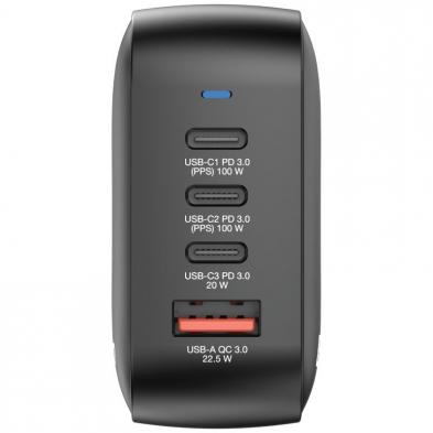 Cargador de Pared Universal Verbatim Mini GaN Wall Charger/ 3xUSB Tipo-C/ 1xUSB/ 100W