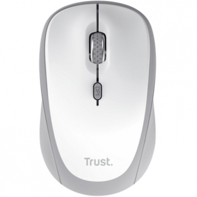 Ratón Mini Inalámbrico Trust Yvi+ Multidispositivo/ Hasta 1600 DPI/ Blanco