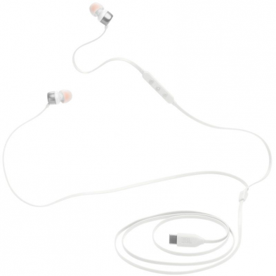 Auriculares Intrauditivos JBL Tune 310C/ con Micrófono/ Blancos