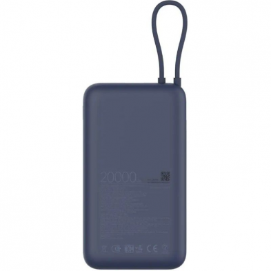 Powerbank 20000mAh Xiaomi 33W Power Bank Integrated Cable/ 33W/ Azul