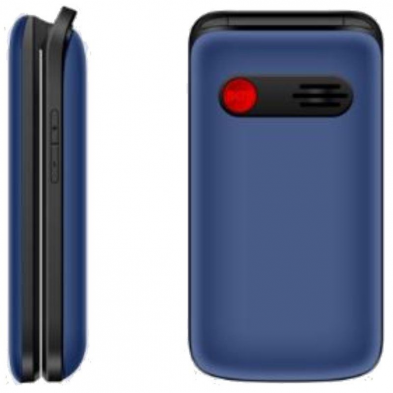 Teléfono Móvil Qubo X-247 4G para Personas Mayores/ Negro y Azul