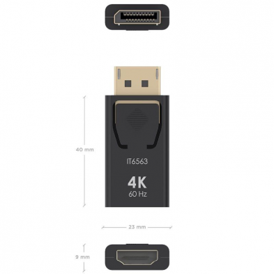 Adaptador HDMI 4K Aisens A125-0908/ DisplayPort Macho - HDMI Hembra