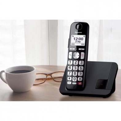 Teléfono Inalámbrico Panasonic KX-TGE250SPB/ Negro